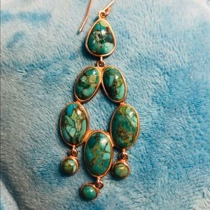 Silpada Turquoise Chandelier Earrings